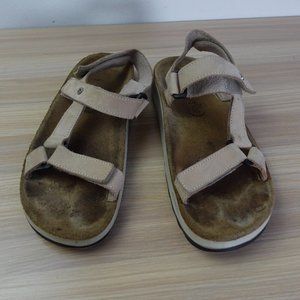 Fly Flot Shoes Leather Size‎ 37 Strappy Flat Sandals Casual 6 PLUMATECH ITALY